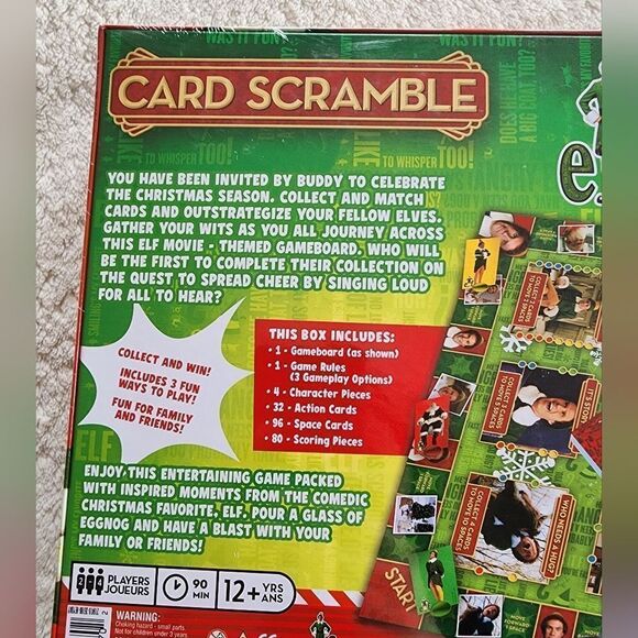 New buddy the Elf Card Scramble Board Game - Picture 4 of 4